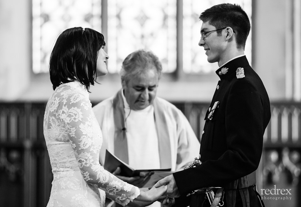 Military Wedding, Bride and Groom